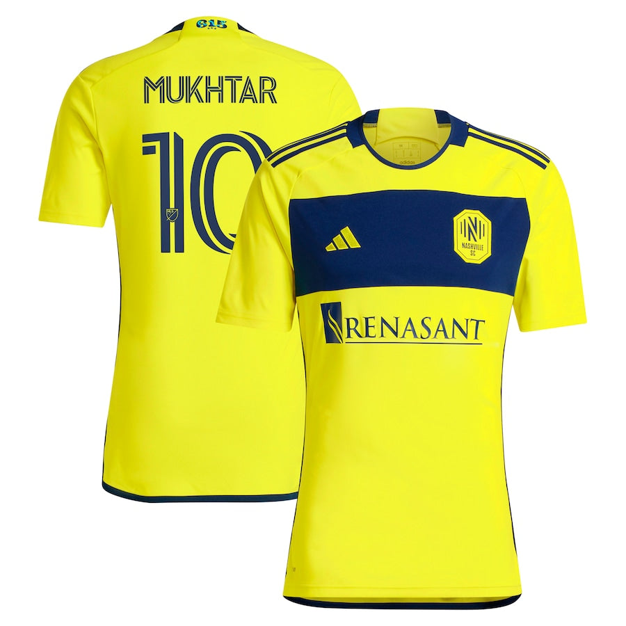 Hany Mukhtar Nashville SC adidas 2024 The 615 Kit Player Jersey - Yellow