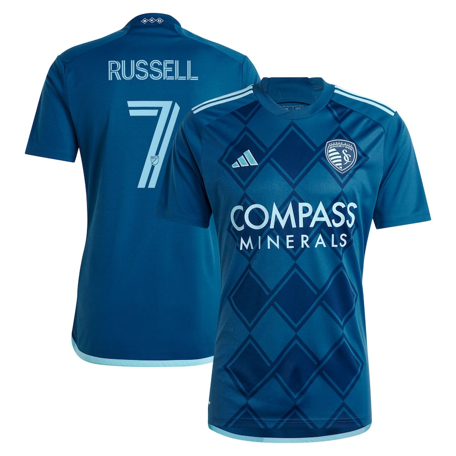 Johnny Russell Sporting Kansas City adidas 2024 Diamonds Our Forever Player Jersey – Navy