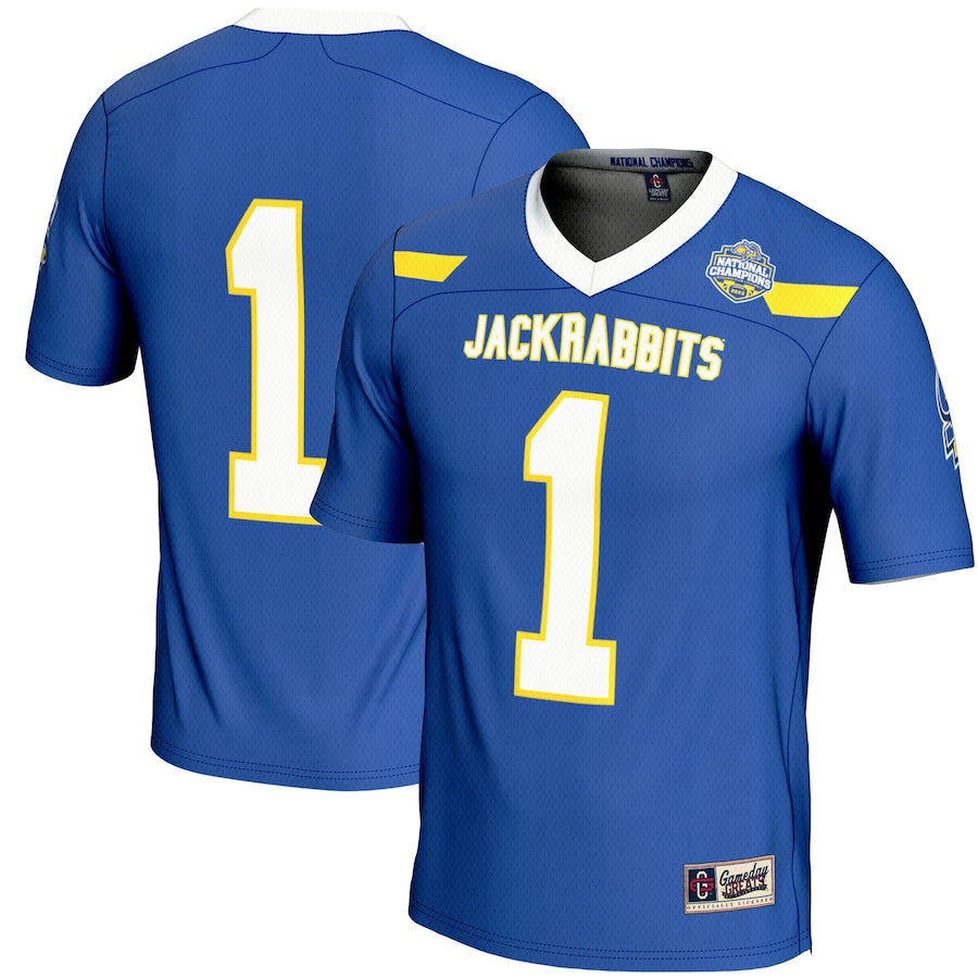South Dakota State Jackrabbits GameDay Greats Youth 2023 FCS Football National Champions Fashion Jersey – Blue