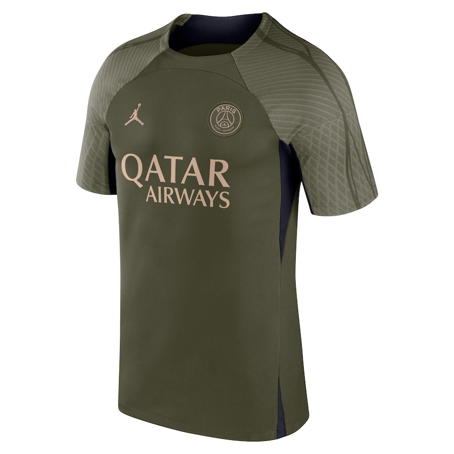 Paris Saint-Germain Jordan Brand 2023/24 Fourth Strike Training Top - Olive