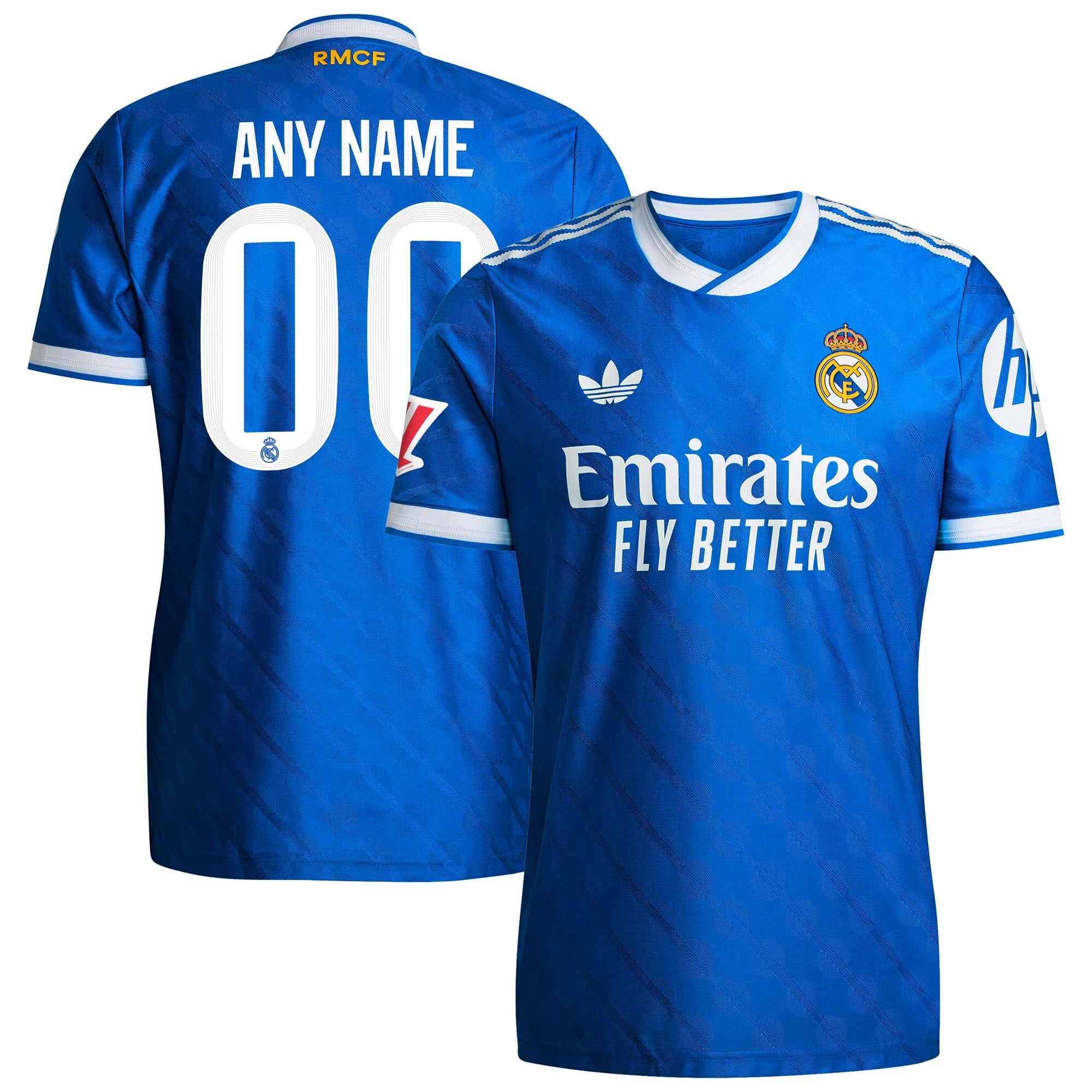 Real Madrid adidas 2025/26 Third Authentic Custom Jersey - Blue