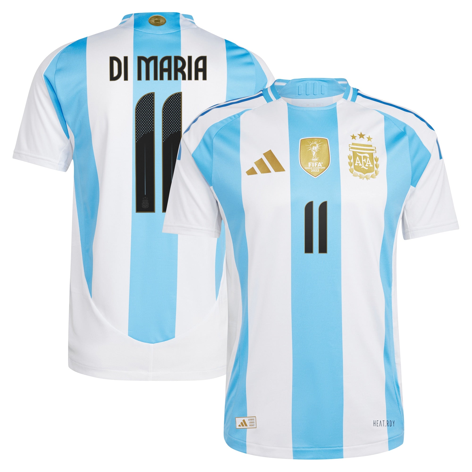 Angel Di Maria Argentina National Team adidas 2024 Home Jersey - White