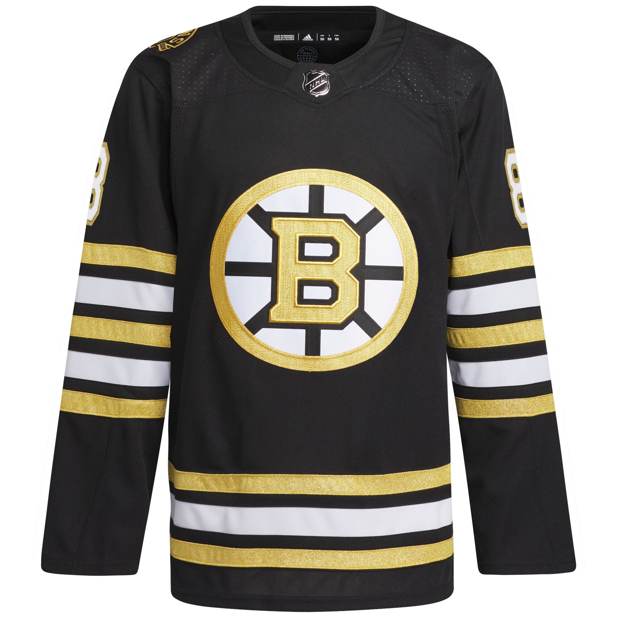 David Pastrnak Boston Bruins adidas Primegreen 100th Anniversary Player Jersey - Black