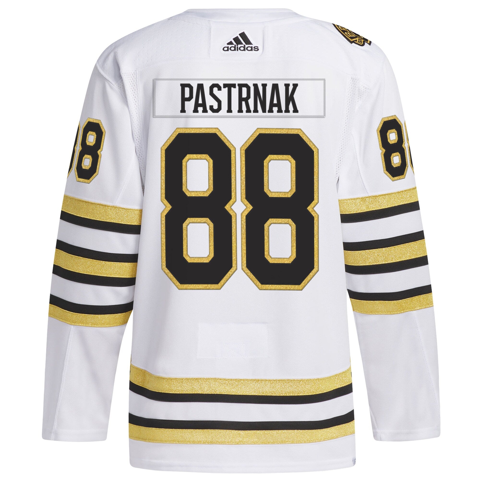David Pastrnak Boston Bruins adidas Primegreen 100th Anniversary Player Jersey - White