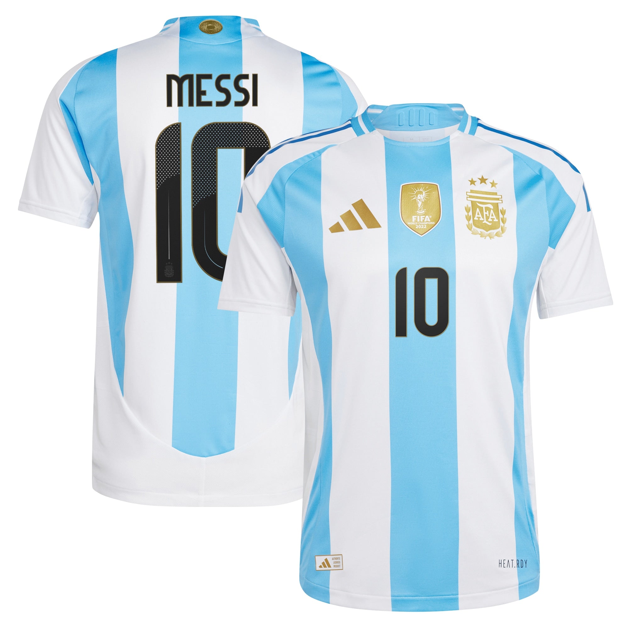 Lionel Messi Argentina National Team 2024 Home Player Jersey - White