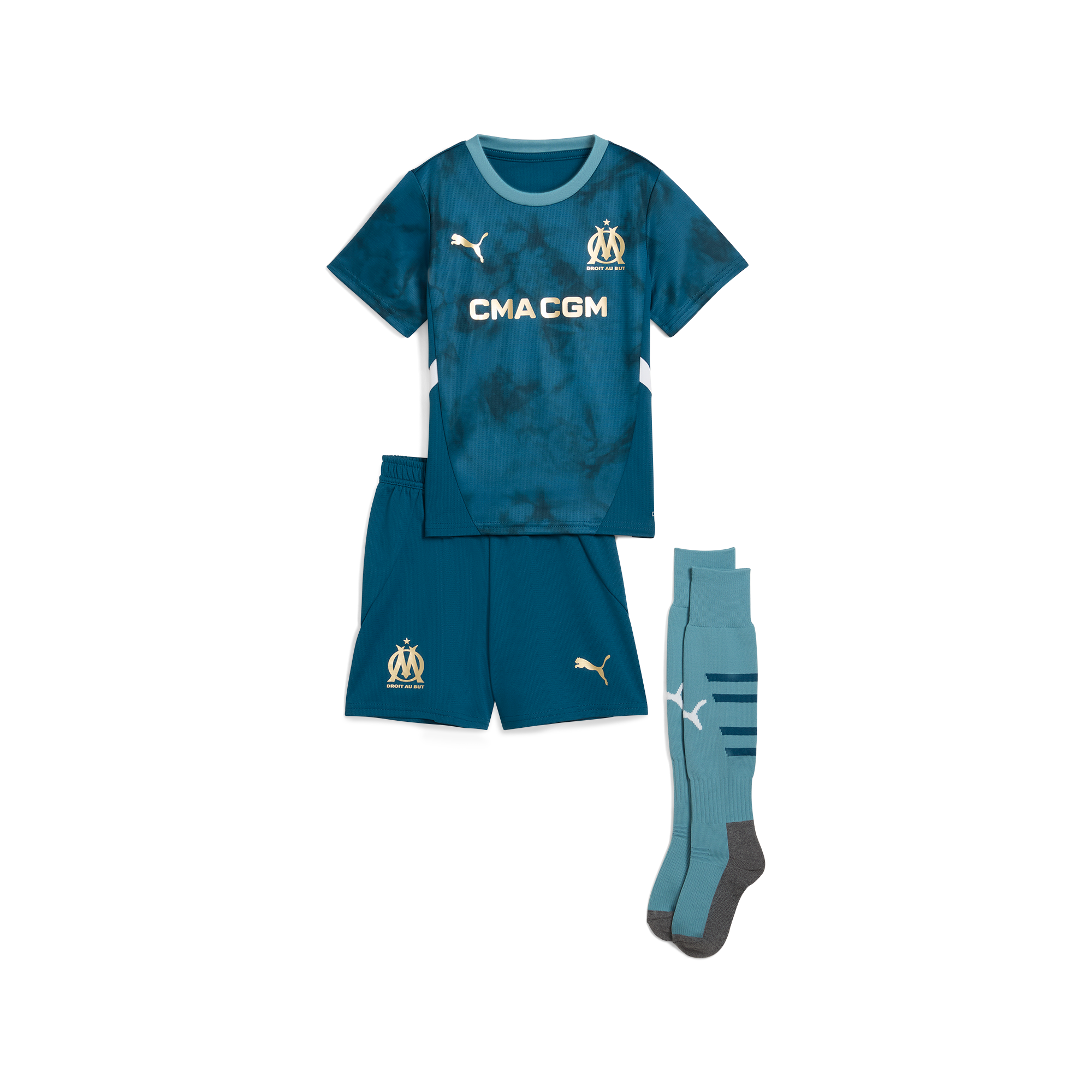 Olympique de Marseille PUMA Away Minikit 2024-25 Custom Jersey
