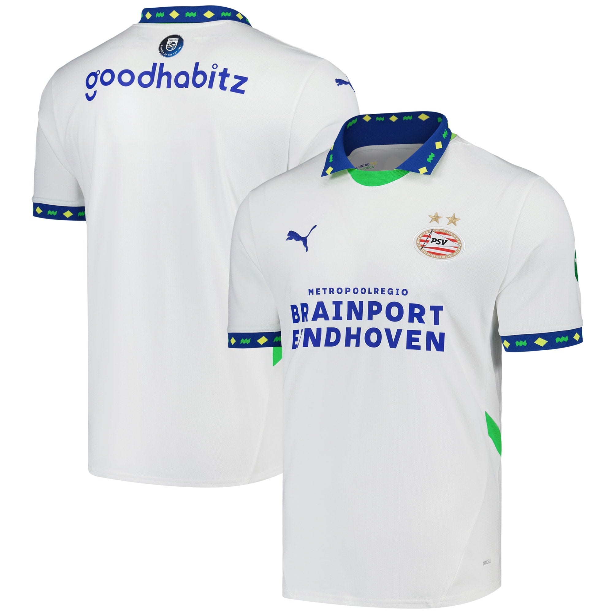 PSV PUMA Third Shirt 2024-25 Custom Jersey - White