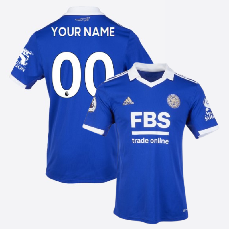 Leicester City Home Shirt 2022/23 Custom Unisex Jersey - Blue - Jersey Teams World