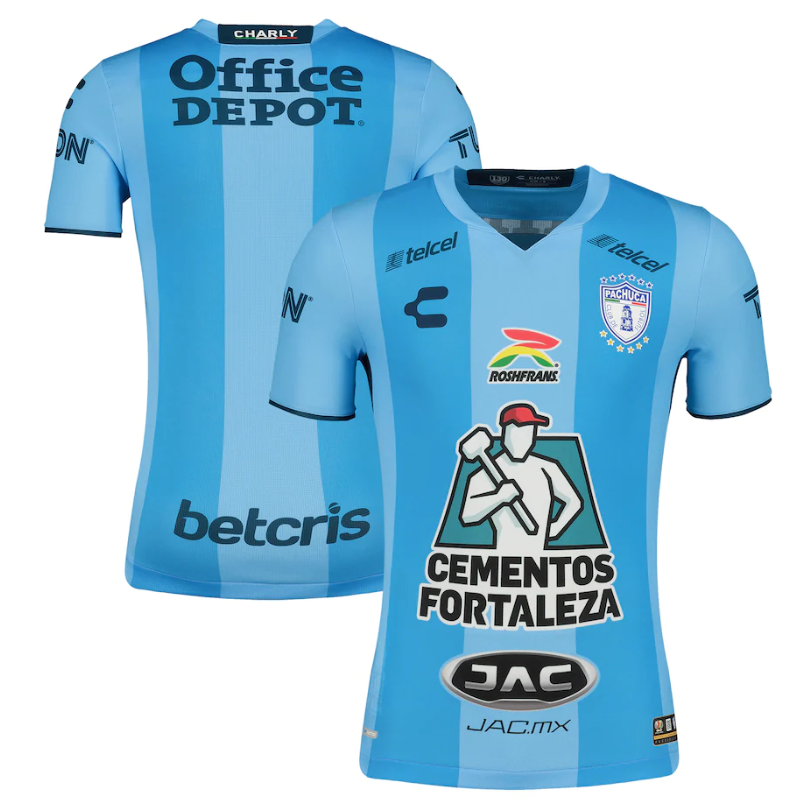C.F. Pachuca Charly Shirt 2022/23 Away Custom Jersey - Blue - Jersey Teams World