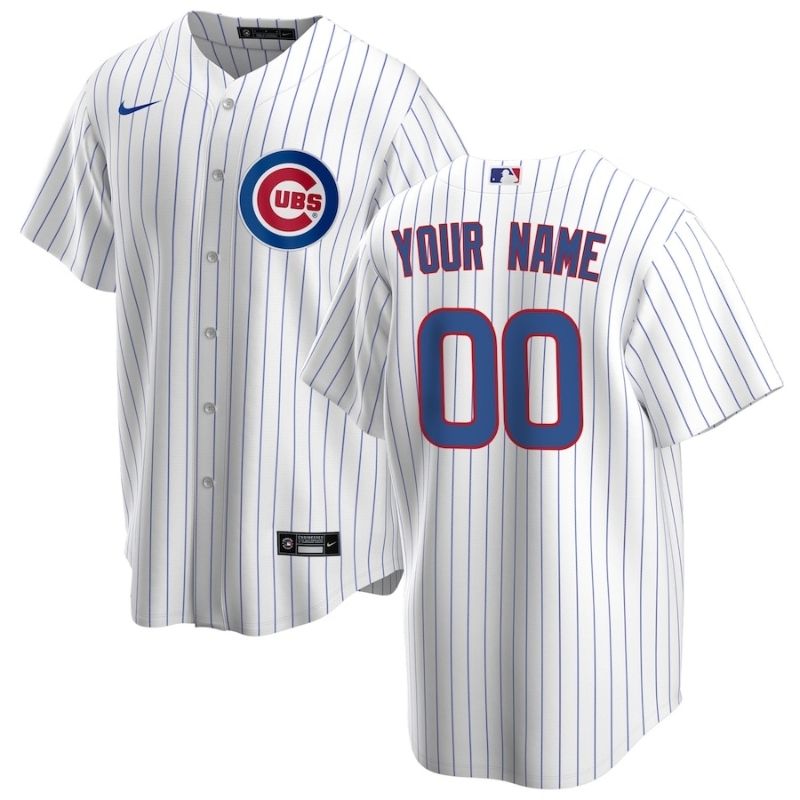 Chicago Cubs Team 2022 Home Custom Jersey Unisex - White - Jersey Teams World