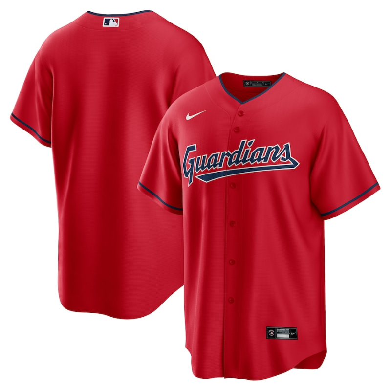 Cleveland Guardians Team 2022 Custom Jersey Unisex Pro Official - Red - Jersey Teams World