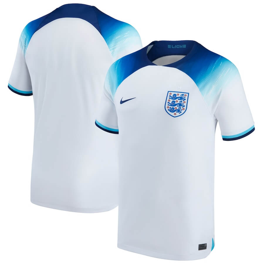England National Team Home Stadium Shirt 2022 customized Jersey Unisex - White - Jersey Teams World