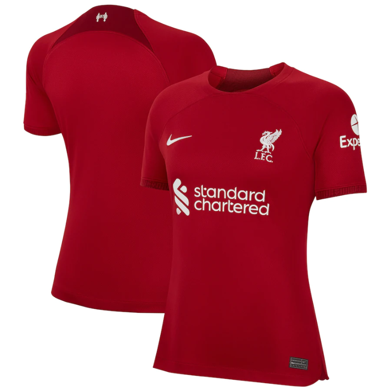Liverpool Home Stadium Shirt 2022-23 - Womens Custom Unisex Jersey - Jersey Teams World