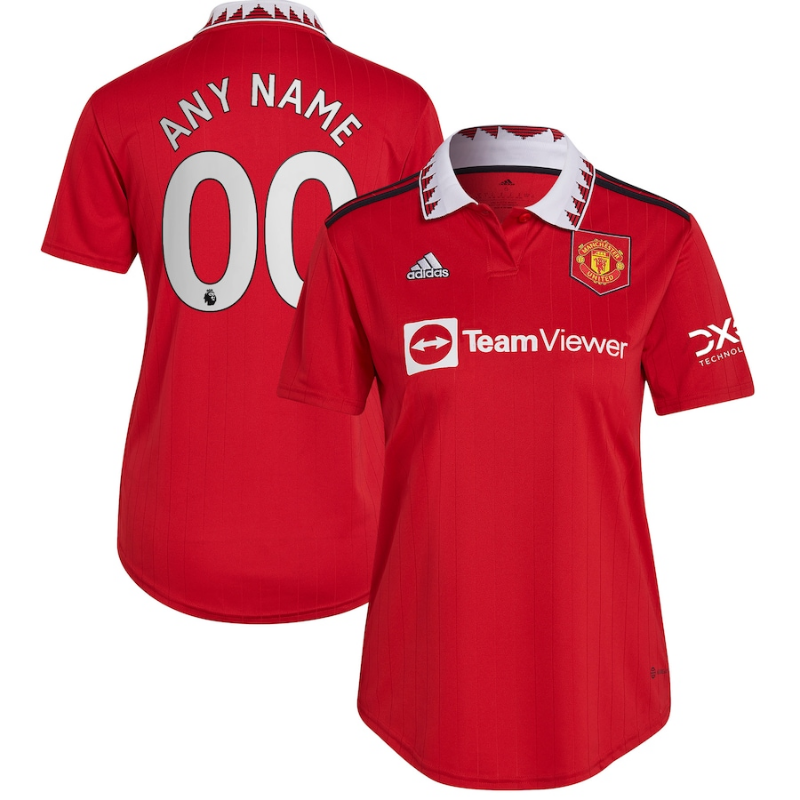 Manchester United Women's Shirt 2022/23 Home Custom Unisex Jersey - Red - Jersey Teams World