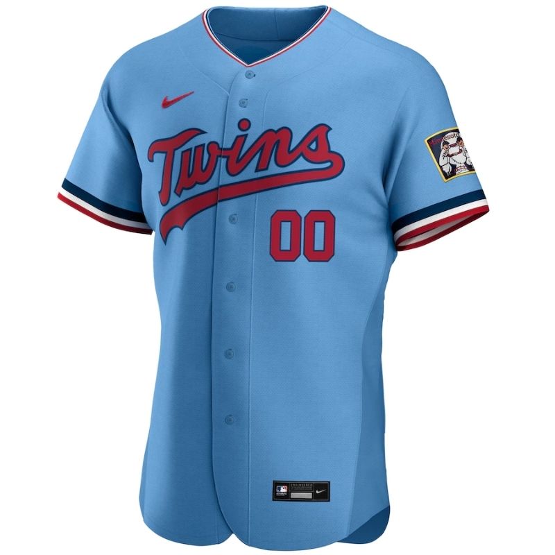 Minnesota Twins Team 2022 Home Custom Jersey Unisex Pro Official - Blue - Jersey Teams World
