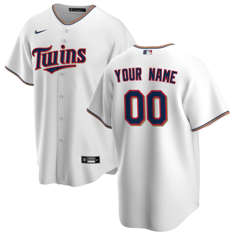 Minnesota Twins Team 2022 White Home Custom Jersey Unisex Pro Official - Jersey Teams World