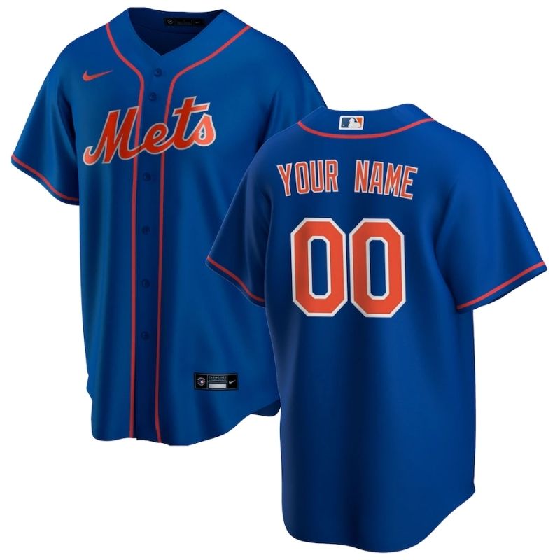 New York Mets Team 2022 Home Custom Jersey Unisex Pro Official - Royal - Jersey Teams World