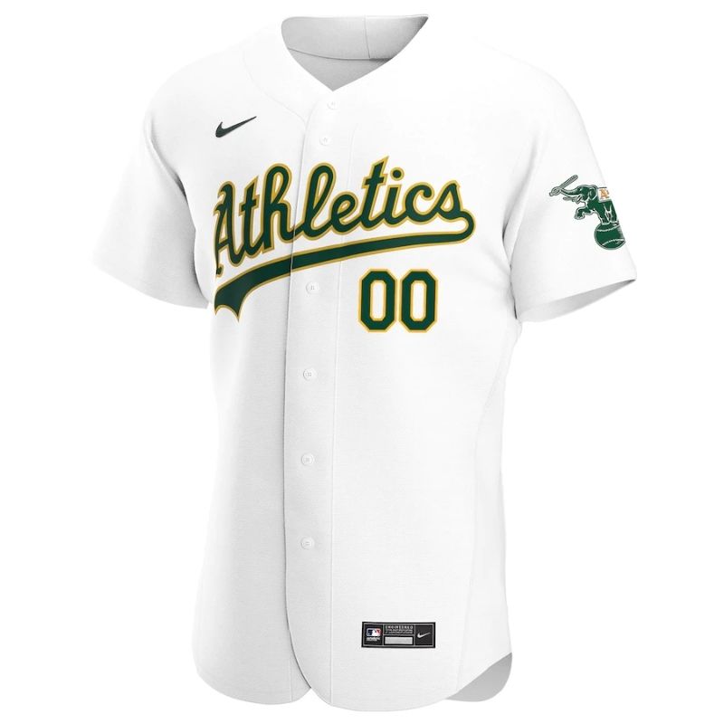 Oakland Athletics Team 2022 Home Custom Jersey Unisex Pro Official - White - Jersey Teams World
