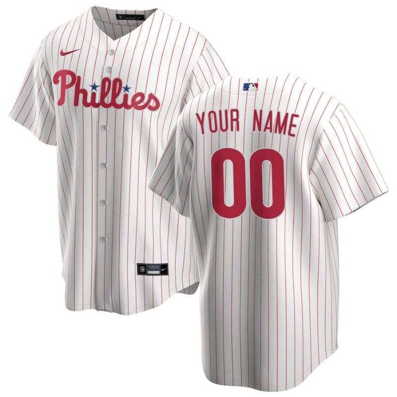Philadelphia Phillies Team 2022 Home Custom Jersey Unisex Pro Official White - Jersey Teams World