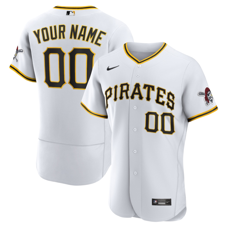 Pittsburgh Pirates Team 2022 White Home Custom Jersey Unisex Pro Official - Jersey Teams World