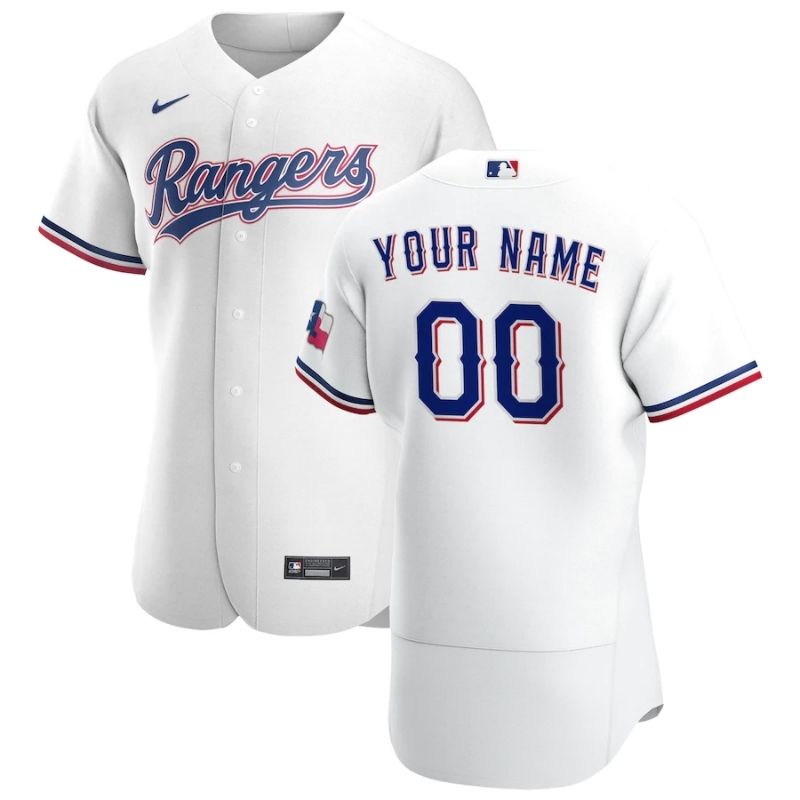 Texas Rangers Team 2022 Home Custom Jersey Unisex Pro Official - Jersey Teams World