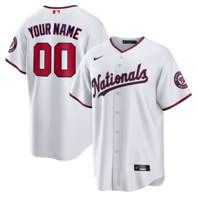 Washington Nationals Team 2022 Home Custom Jersey Unisex Pro Official - Jersey Teams World