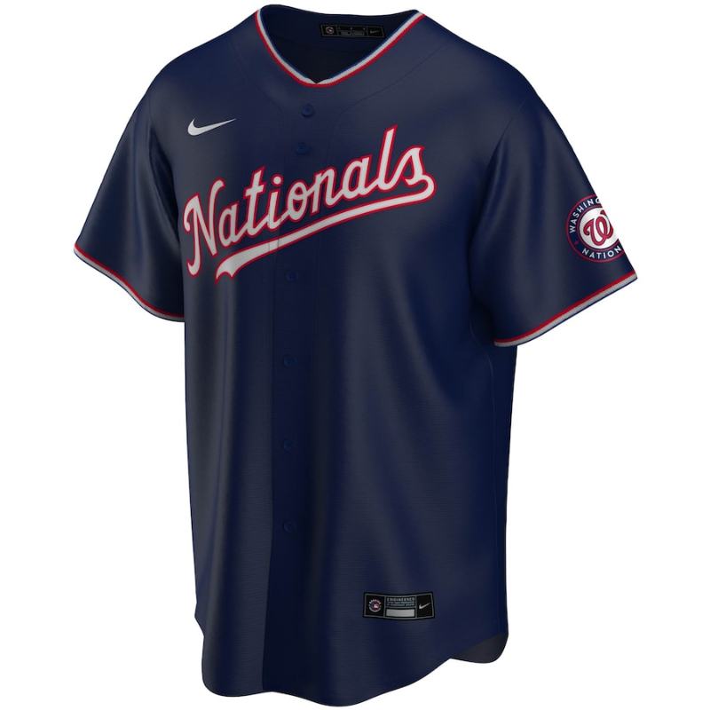 Washington Nationals Team 2022 Navy Custom Jersey Unisex Pro Official - Jersey Teams World