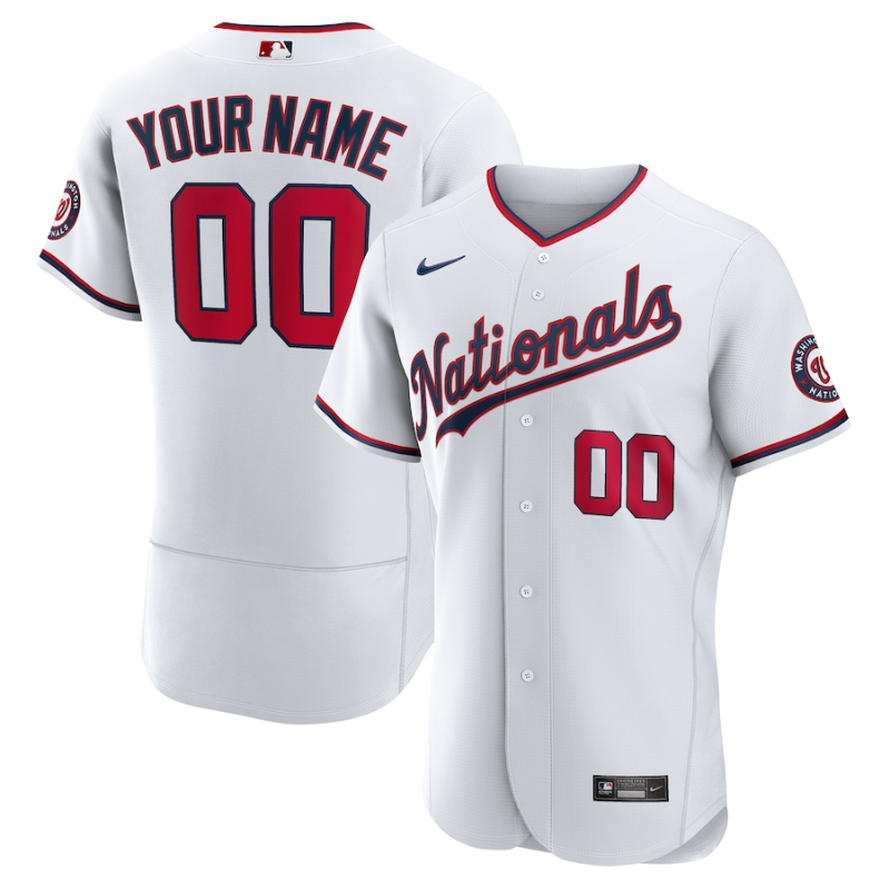 Washington Nationals White 2022 Custom Jersey Unisex Pro Official - Jersey Teams World