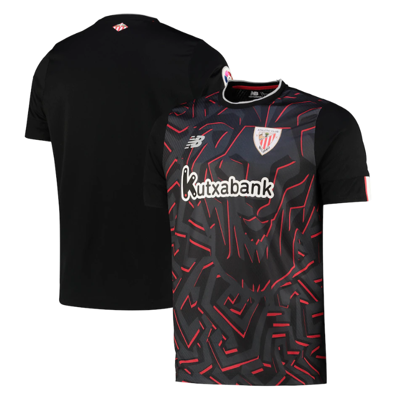 athletic bilbao Away Unisex Shirt 2023 Custom Jersey - Black - Jersey Teams World