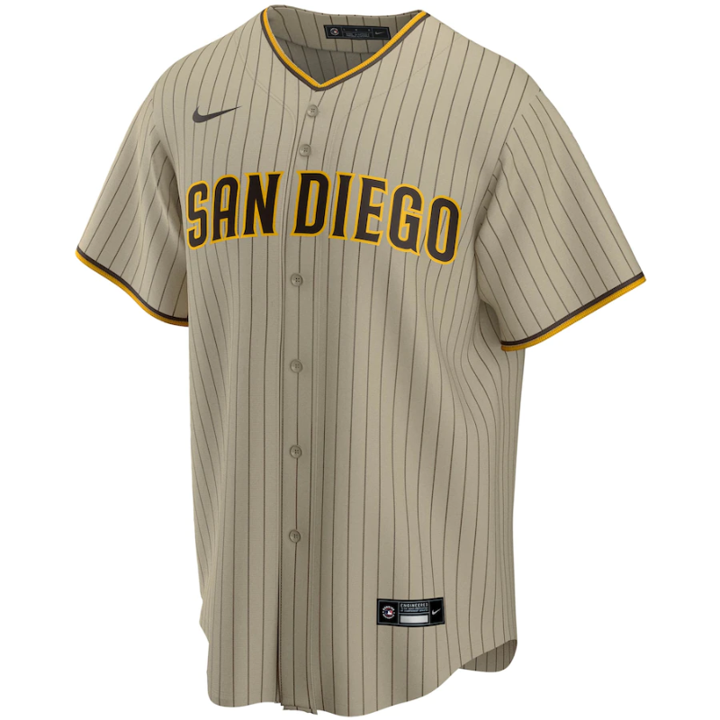 San Diego Padres Tan Alternate Team 2022 Custom Jersey Unisex Pro Official - Jersey Teams World