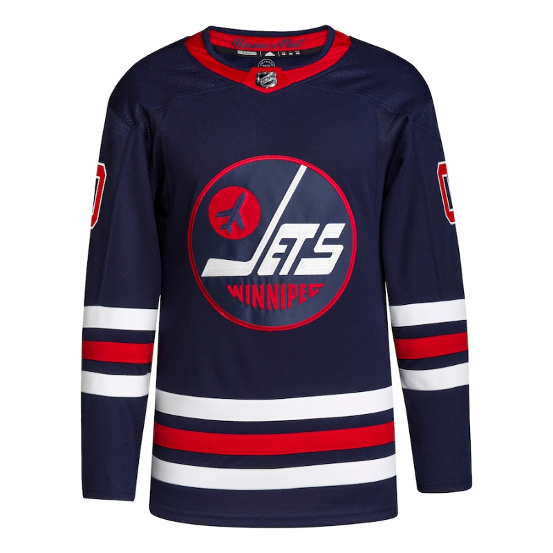 Winnipeg Jets 2022 Custom Jersey Pro Official- Navy - Jersey Teams World
