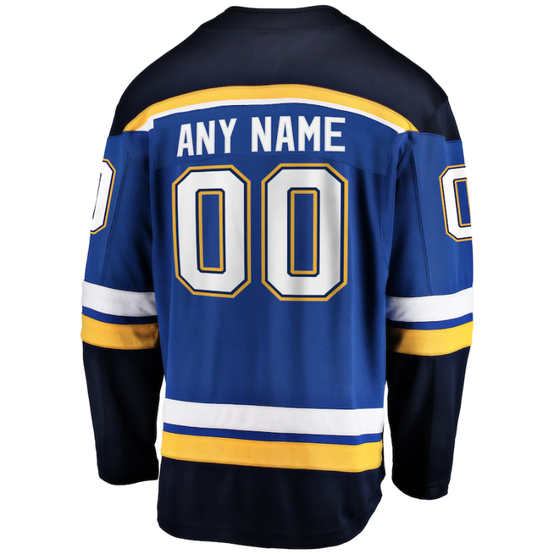 St. Louis Blues Team 2022 Custom Jersey Pro Official- Blue - Jersey Teams World