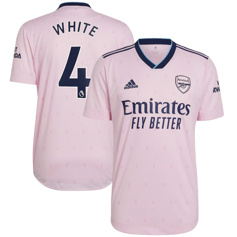 Arsenal Third Shirt 2022-23 with White 4 printing Player Unisex Jersey - All Genders - Jersey Teams World