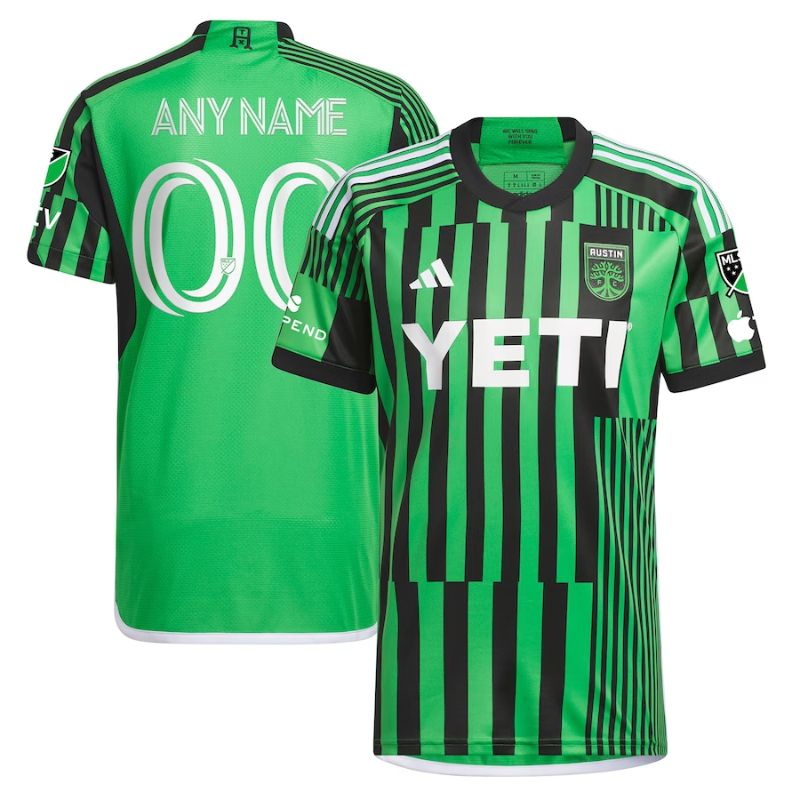 Austin FC Unisex Shirt 2023 Las Voces Kit Custom Jersey - Green - Jersey Teams World