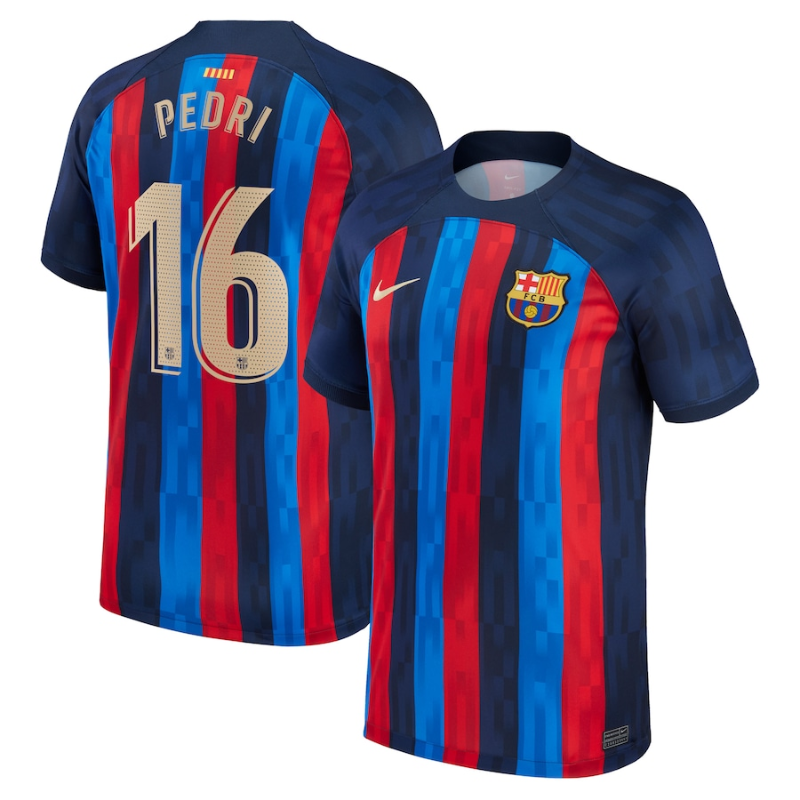Barcelona Home Stadium Unisex Shirt 2023 with Pedri 16 printing - - Jersey Teams World