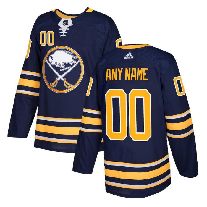 Buffalo Sabres Team Unisex Personalized Jersey - Navy - Jersey Teams World