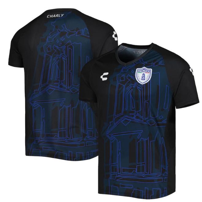 C.F. Pachuca Training Top Jersey - Black - Jersey Teams World