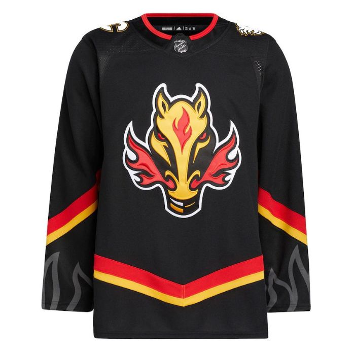 Calgary Flames Unisex Alternate Primegreen Pro Jersey - Black - Jersey Teams World
