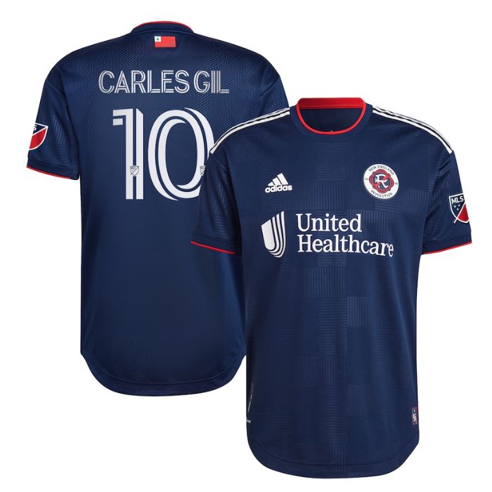 Carles Gil New England Revolution 2022 The Liberty Kit Player Jersey - Navy - Jersey Teams World