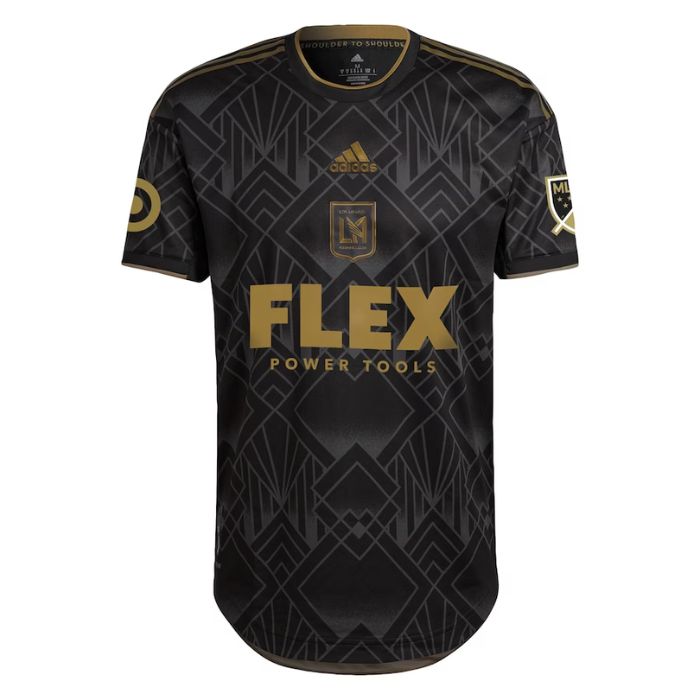 LAFC 2022 5 Year Anniversary Kit Custom Jersey - Black - Jersey Teams World