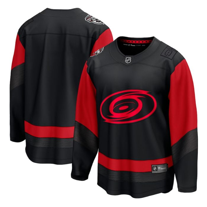 Carolina Hurricanes Unisex 2023 Series Breakaway Personalized Jersey - Black - Jersey Teams World