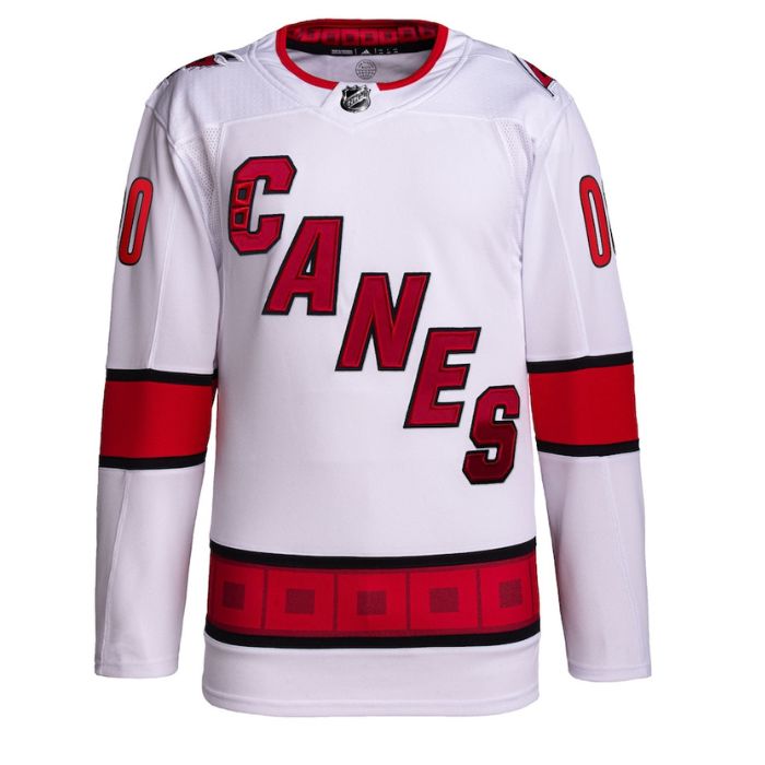 Carolina Hurricanes Unisex Away Primegreen Pro Personalized Jersey – White - Jersey Teams World