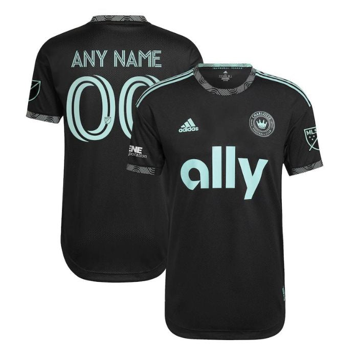 Charlotte FC  2022 Newly Minted Custom Jersey - Black - Jersey Teams World