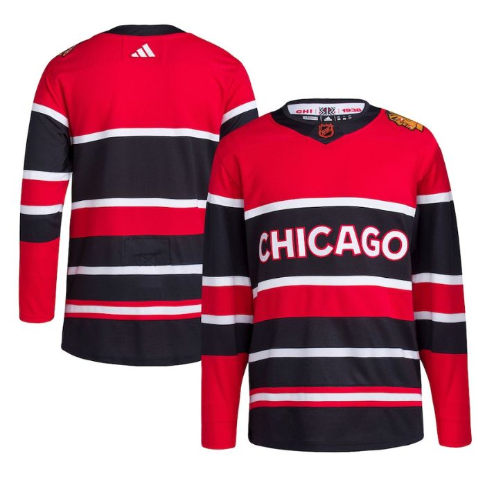 Chicago Blackhawks Unisex Reverse Retro 2.0 Personalized Jersey - Red - Jersey Teams World