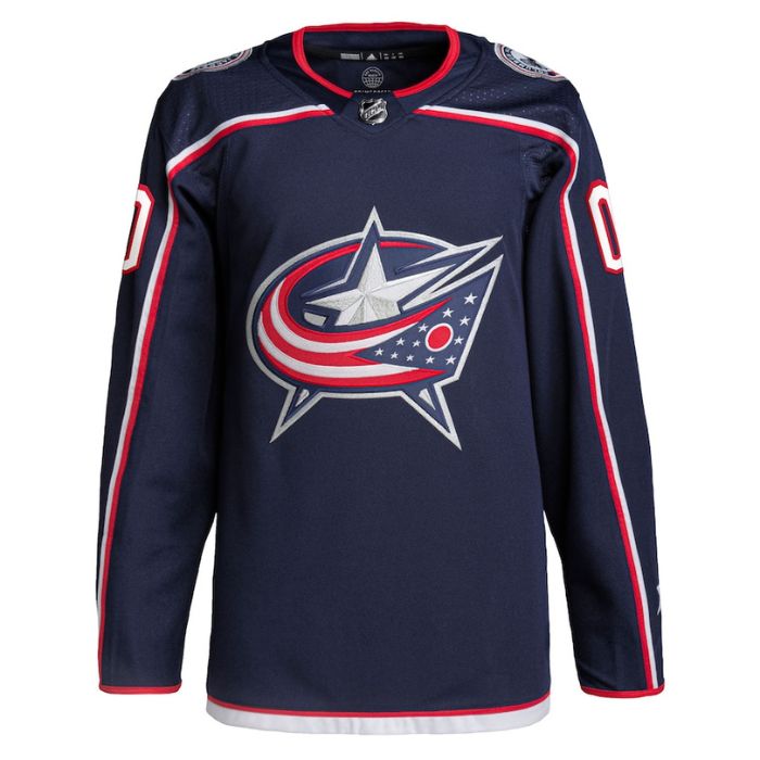 Columbus Blue Jackets Home Primegreen Pro Personalized Unisex Jersey - Navy - Jersey Teams World