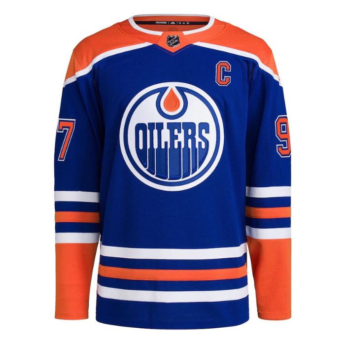 Connor McDavid Edmonton Oilers Team Home Primegreen Unisex Pro Player Jersey - Royal - Jersey Teams World