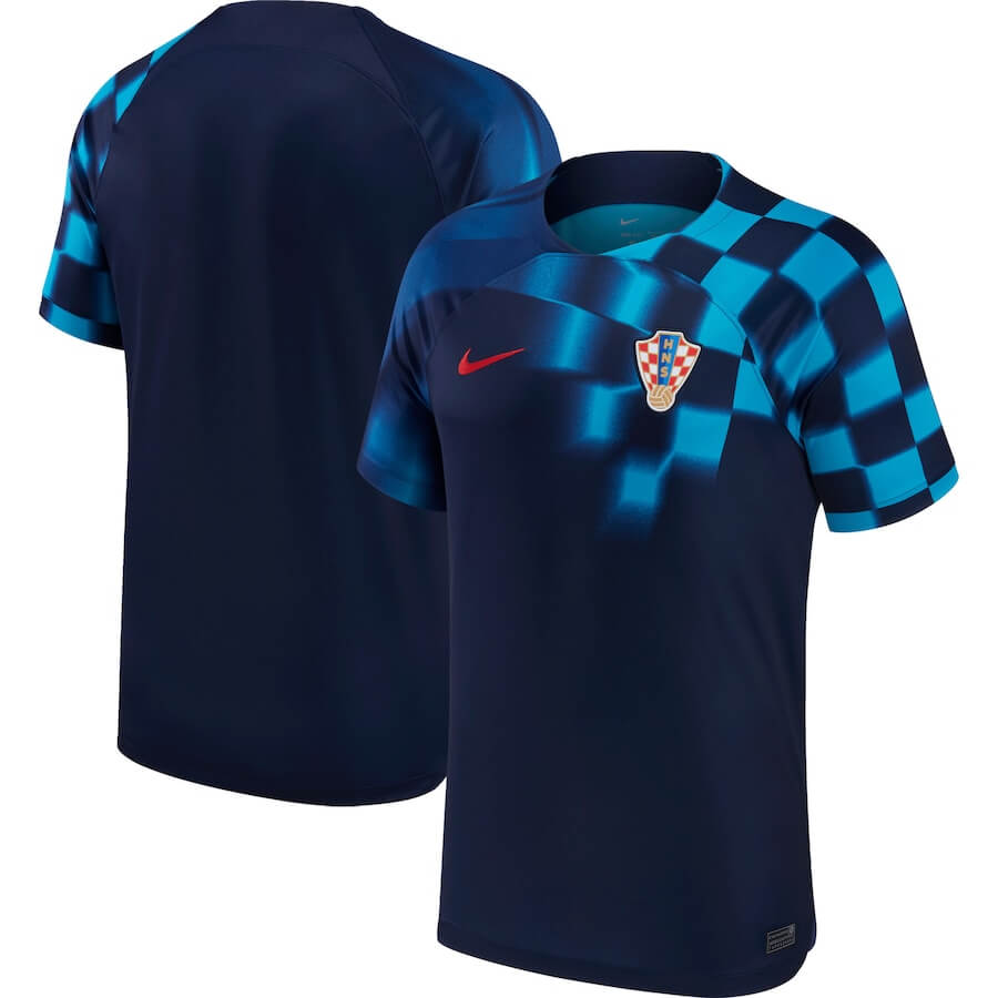 Croatia National Team Away Shirt 2022 customized Jersey Unisex - Navt - Jersey Teams World
