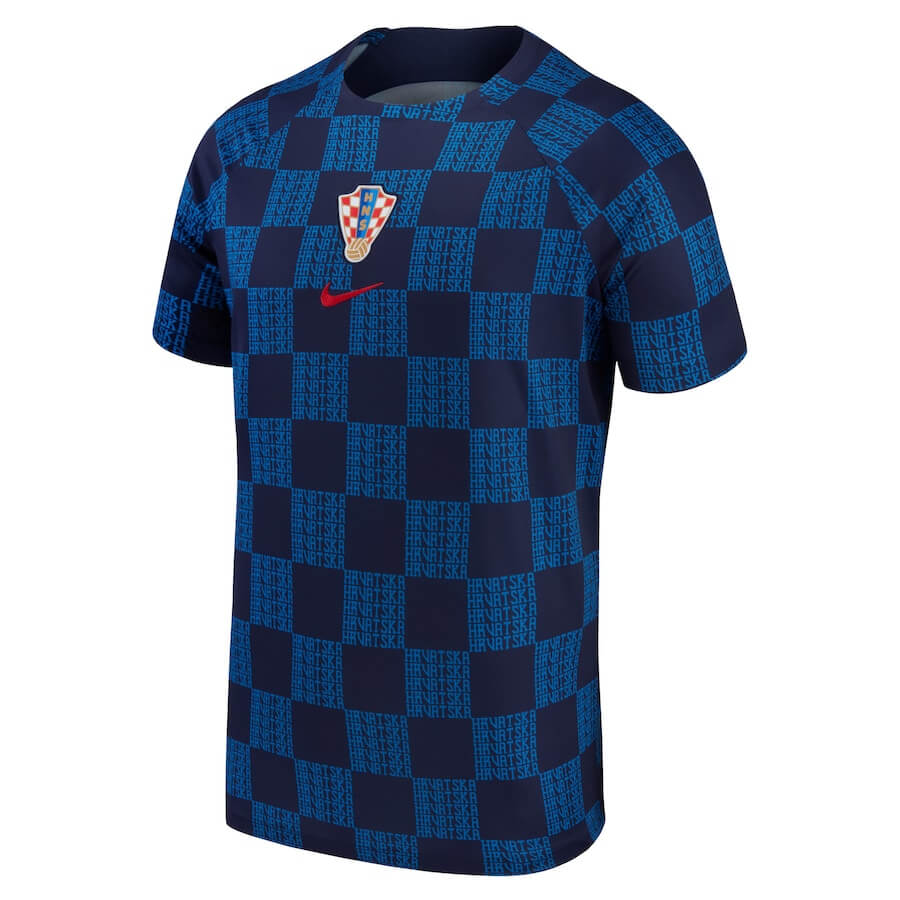 Croatia National Team Shirt 2022/23 Pre-Match Top Unisex - Navy - Jersey Teams World