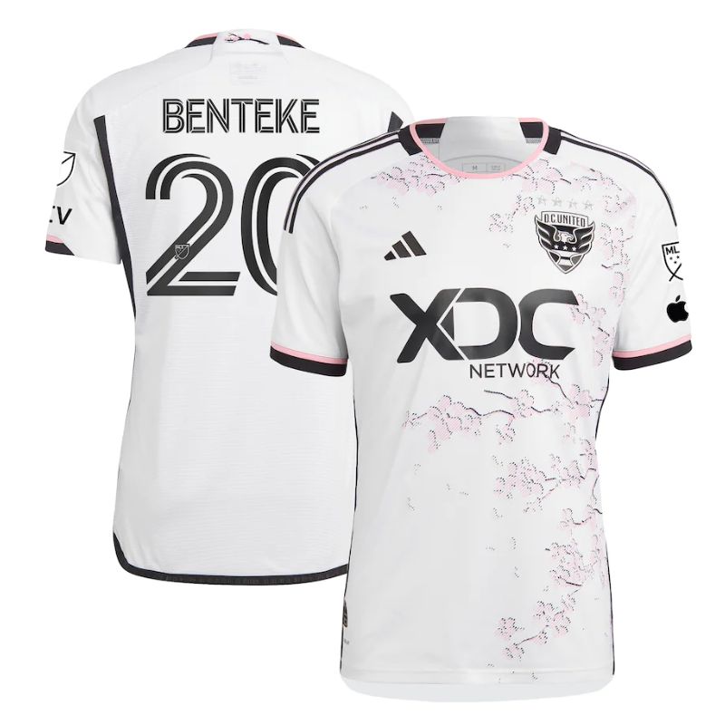 D.C. United Christian Benteke White Unisex Shirt 2023/24 Player Jersey - Jersey Teams World