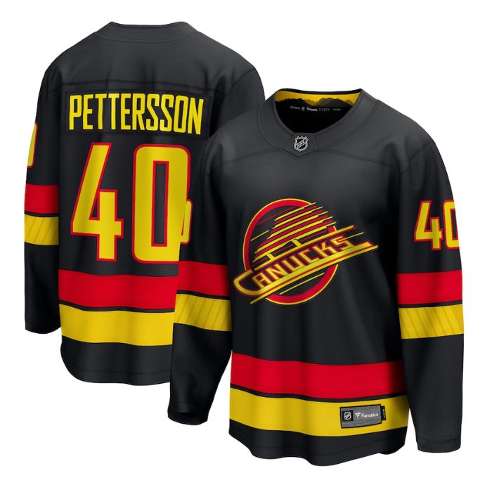 Elias Pettersson Vancouver Canucks Team Alternate - 2022/23 Premier Breakaway Player Jersey - Black - Jersey Teams World